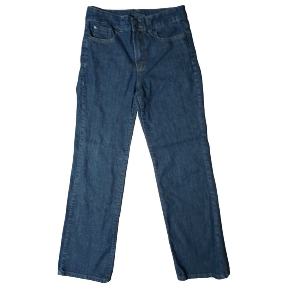 Nine West Jeans Womens Size 6 Straight Leg Blue Denim High Waist - Picture 2 of 15